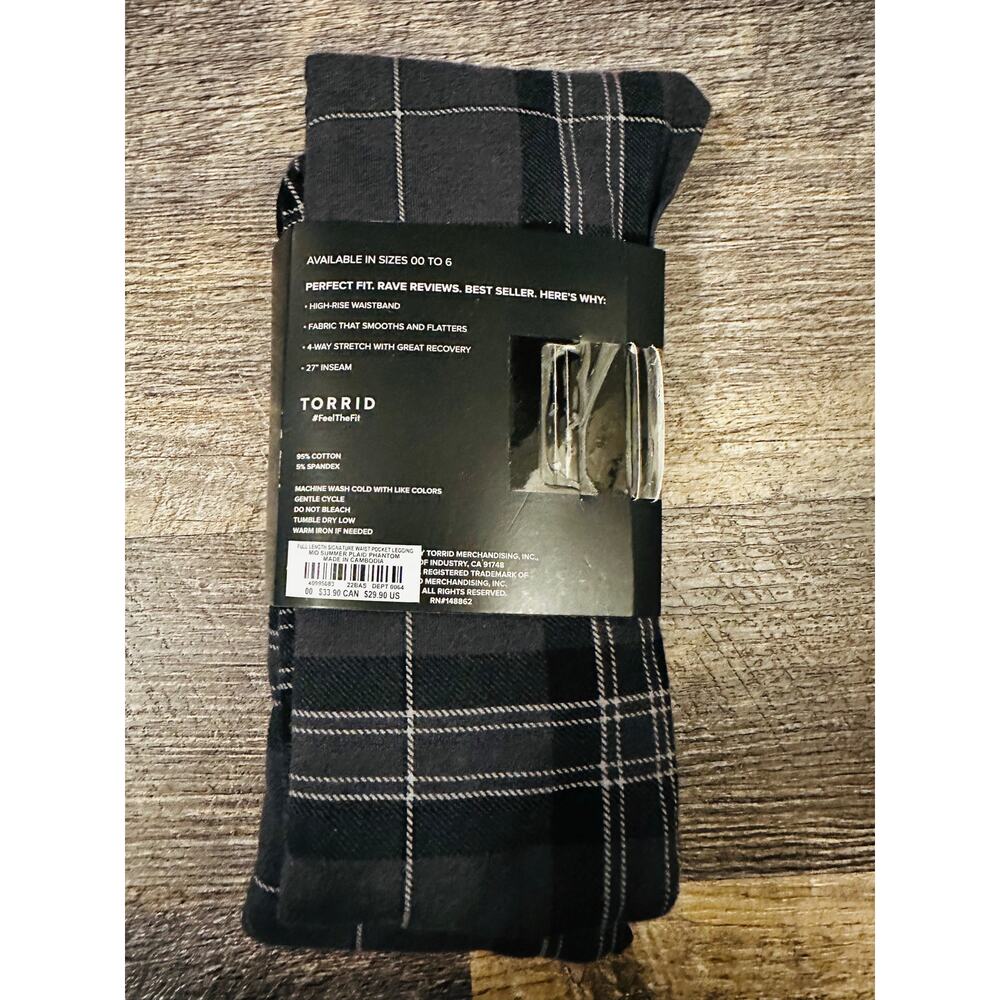 Torrid Plaid Premium Leggings 00 - Picture 2 of 4